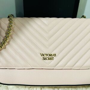 Victoria's Secret Blush Quilted Shoulder Bag